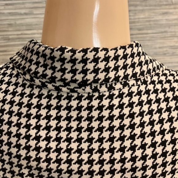 MICHELE - Career Blazer - Size 14 - Black & White Lined Houndstooth Blazer- EUC! - Picture 11 of 13